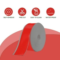 Kagrote PVC Wall Base Baseboard Molding Trim 4"x60ft Flexible Self-Adhesive Wall Base Peel and Stick Moulding Trim