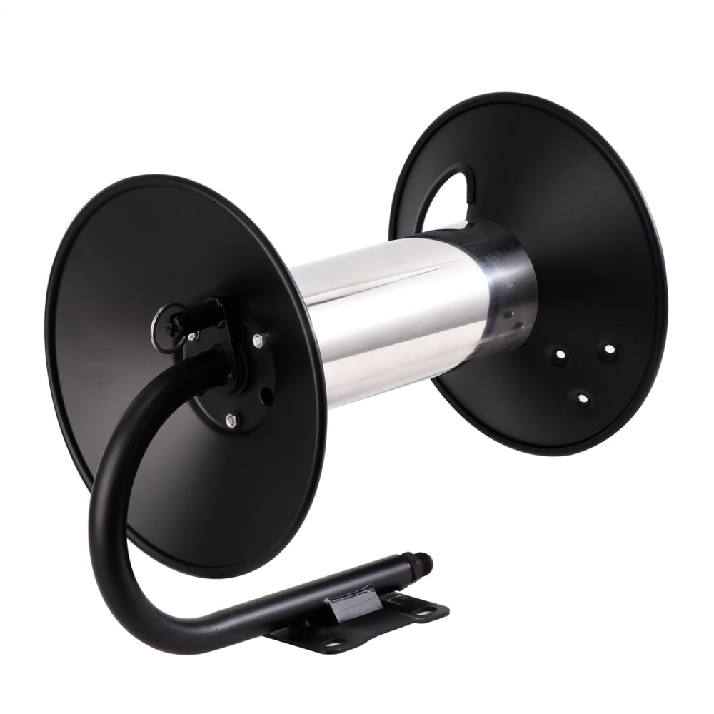 Kagrote Pressure Washer Hose Reel Manual Crank Power Washer 100ft Hose Reel with 3ft Jumper Hose Manual Crank Power Washer Air Compressor Stainless Steel Hose Wheel For Air/Liquid/Water Use superb