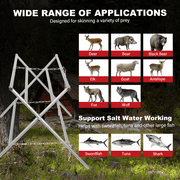 Kagrote Skinning Station Equipment, Deer Game Hunting Hoist Processing Rack with 500Lbs Capacity for Hog & Sheep