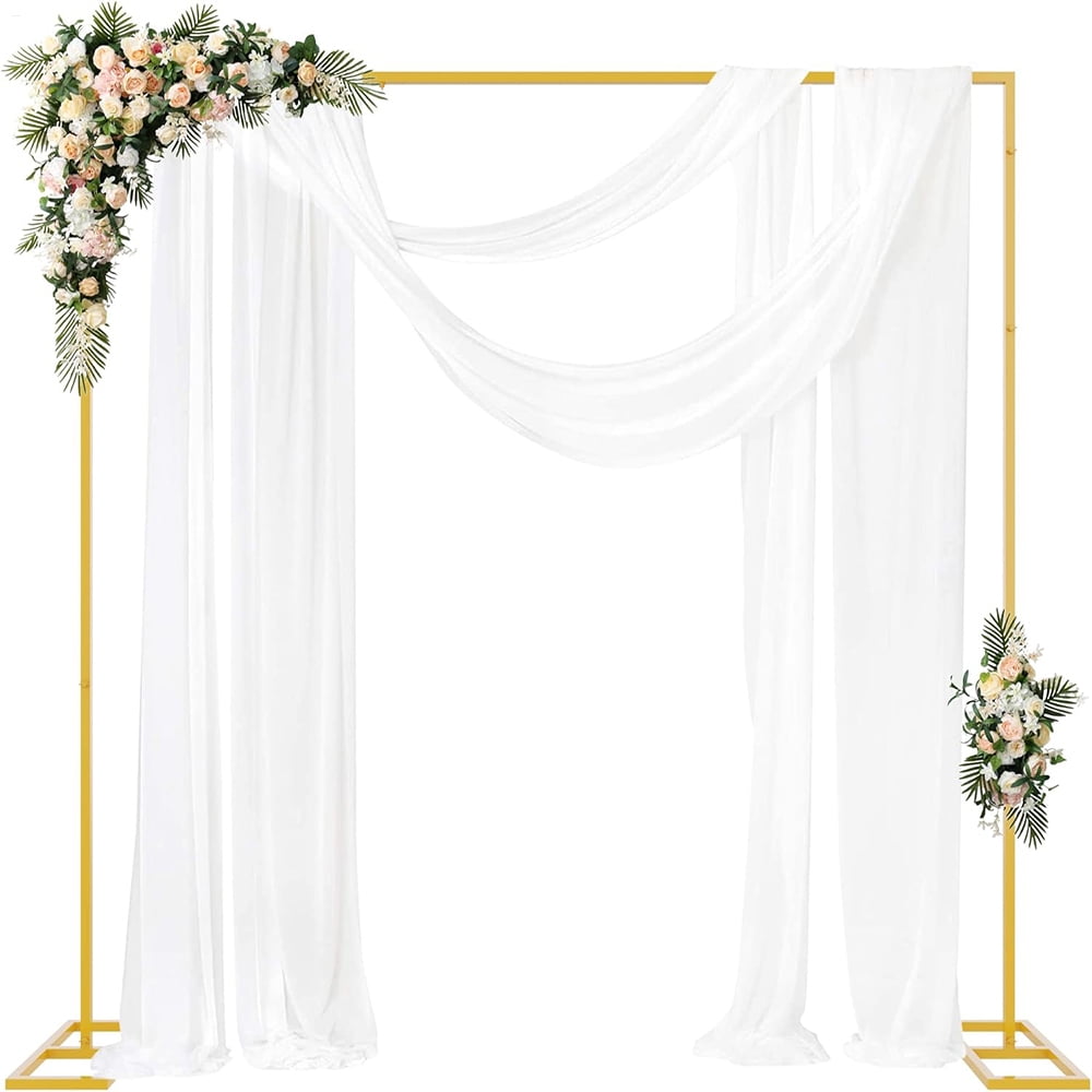 Kagrote Sturdy Wedding Arch Frame, 3.6x5ft to 8x8ft Adjustable Size ...