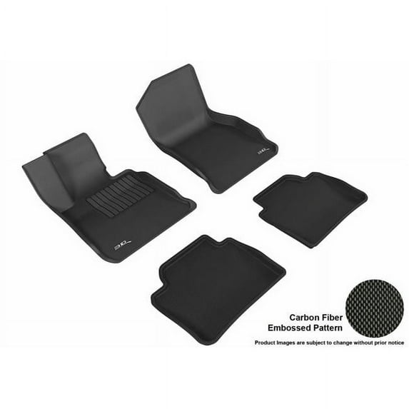 Kagu R1 R2 Floor Mat for 2014-2018 BMW 4 Series F36 Grand Coupe, Black