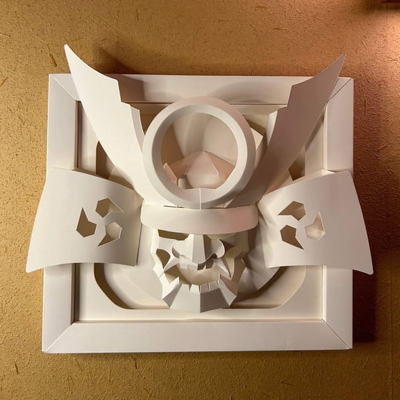 Kagurazaka Craft Busho Kabuto Original Paper Craft Traditional Design Japan