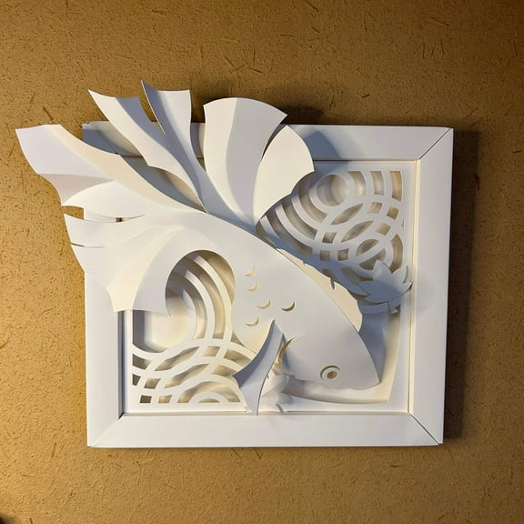 Kagurazaka Craft Goldfish Original Paper Craft Traditional Design Japan