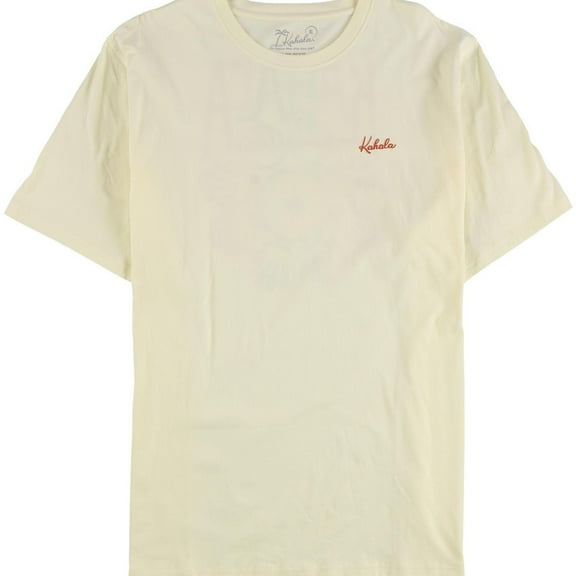 Kahala Mens Groovy Duke Graphic T-Shirt, Yellow, Medium