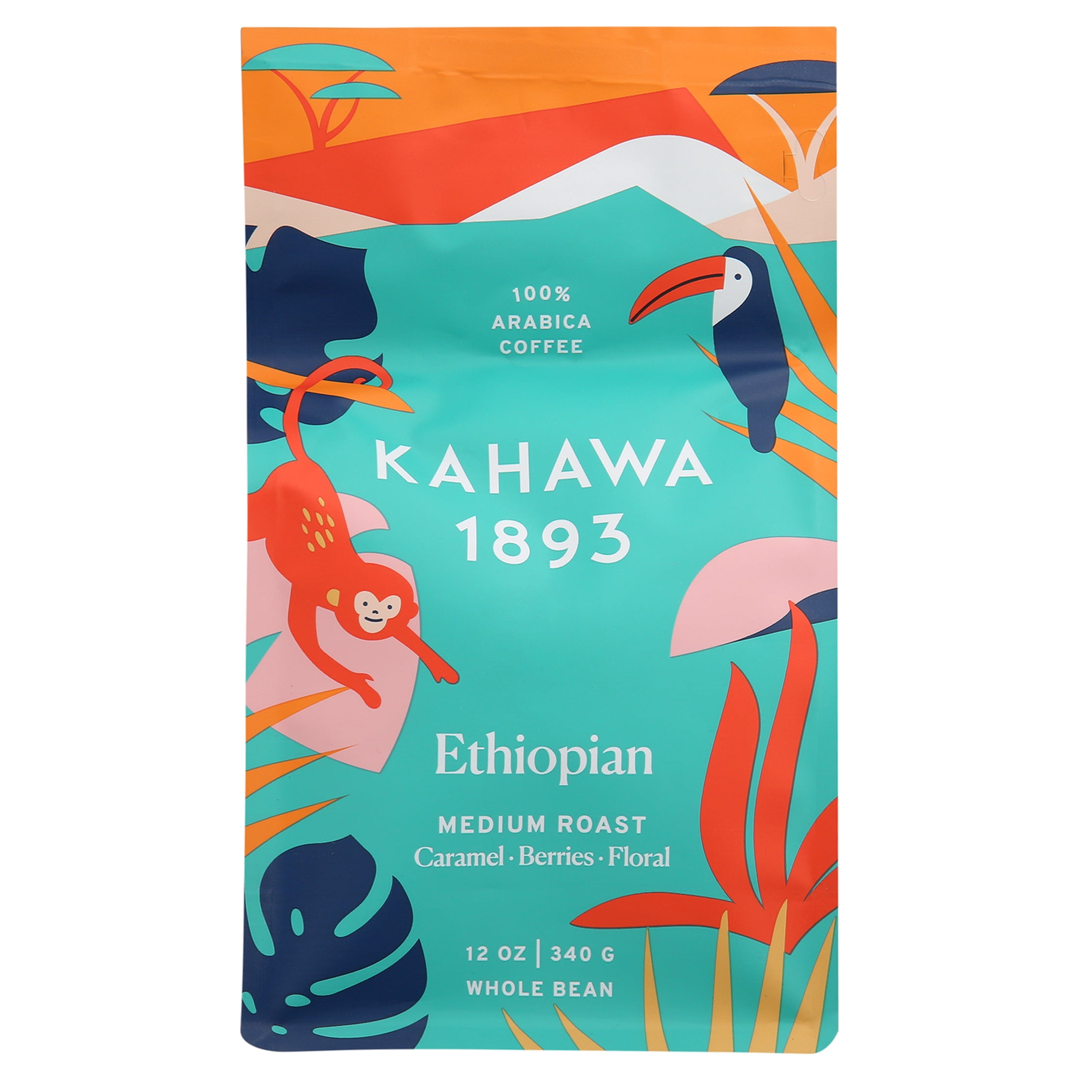 Kahawa 1893 Coffee, Coffee Ethiopian Wb Medium Roast 12 Oz