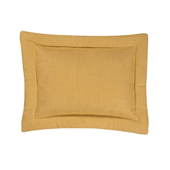 Kahlee Yellow Linen Breakfast Pillow