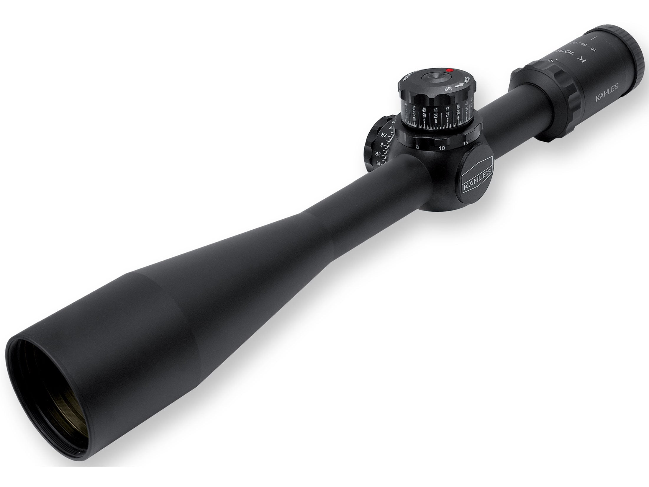 Kahles K1050 Rifle Scope 10-50x 56mm MOAK Reticle Matte Black
