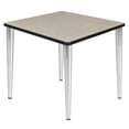 thumbnail image 1 of Kahlo 30" Square Tapered Leg Table- Maple/ Chrome, 1 of 5