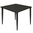thumbnail image 1 of Kahlo 42" Square Tapered Leg Table- Ash Grey/ Black, 1 of 6