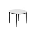 thumbnail image 1 of Kahlo 48" Round Tapered Leg Table- White/ Black, 1 of 4