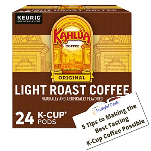 Kahlua Coffee K Cups K Cup Pods Brewing Tips Card Bundle SingleServe