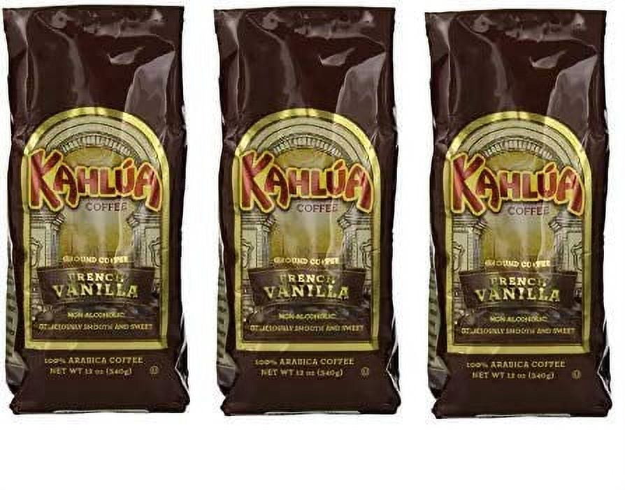 Kahlua Gourmet Ground Coffee, French Vanilla, 12 Ounce ((3.Units))