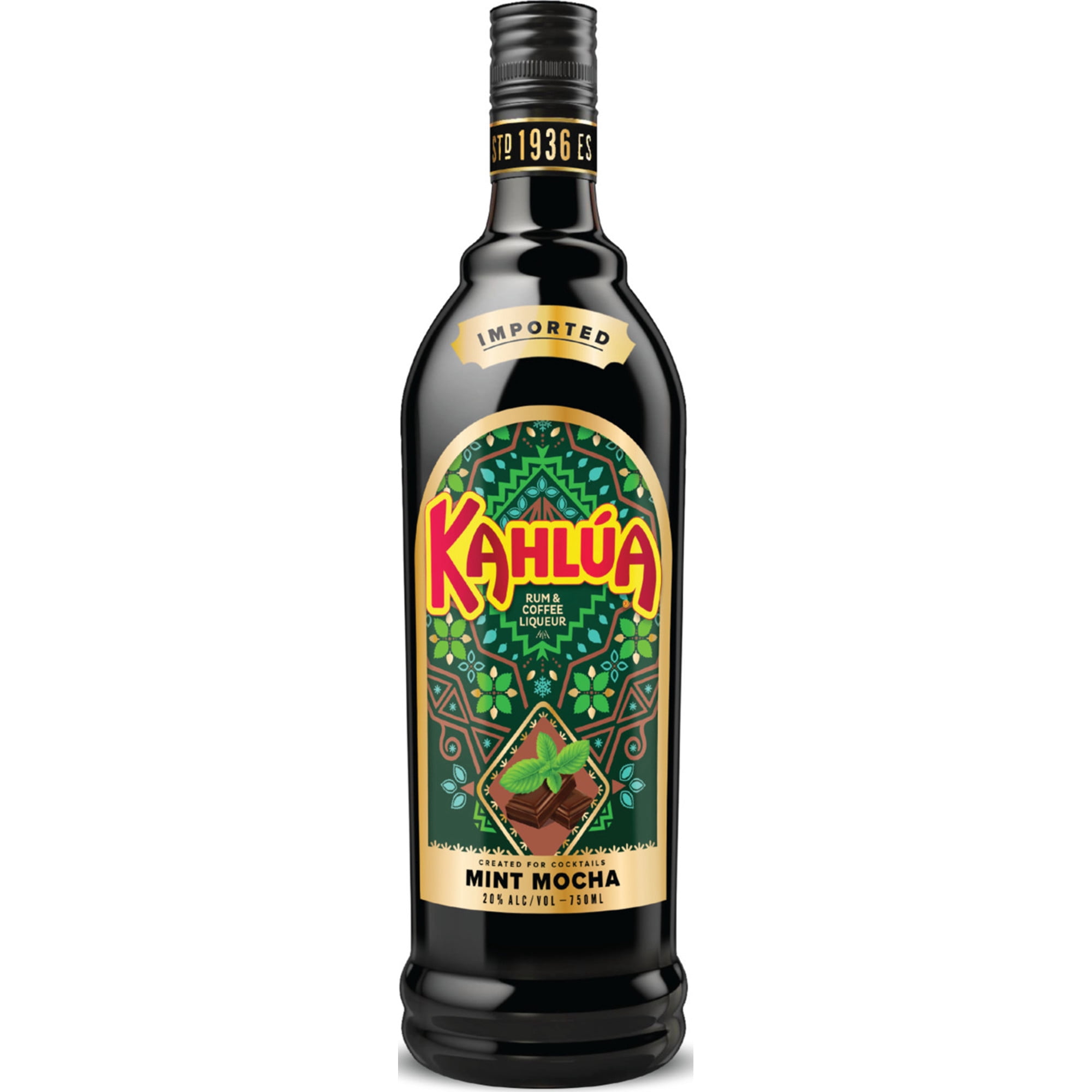 Kahlua Mint Mocha Coffee Liqueur 750ml Bottle - Walmart.com