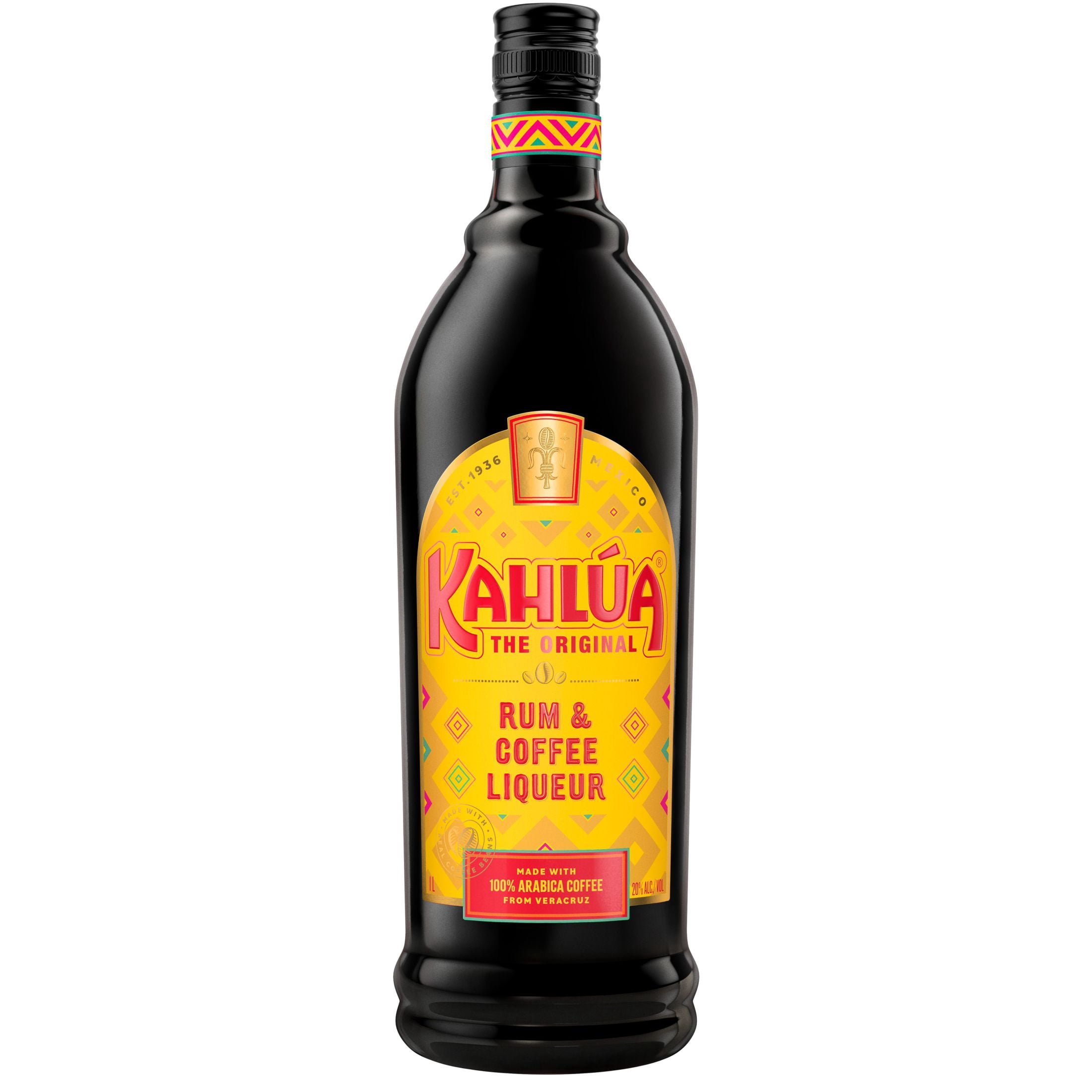 Kahlua Original Rum and Coffee Liqueur, 1 L Bottle, 20% ABV