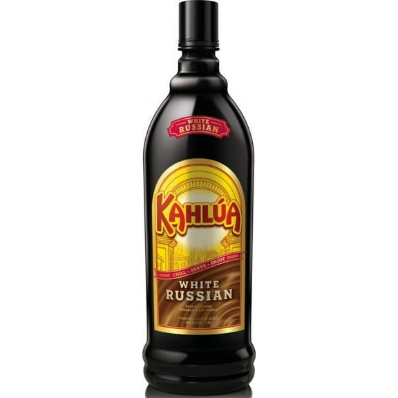 Kahlua Ready to Drink White Russian with Rum and Coffee Liqueur, 1.75 L Bottle, 12.5% ABV