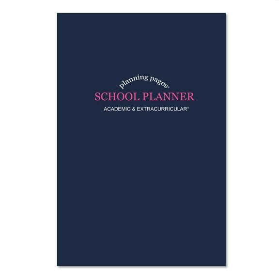 Kahootie Co Academic Planner 6"x9", Soft Cover, Made in the USA, Navy