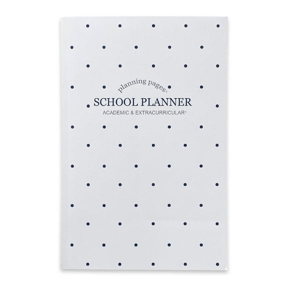 Kahootie Co. It's That Kinda Day School & After School 9" x 6" Monthly & Weekly Planner Navy Polka