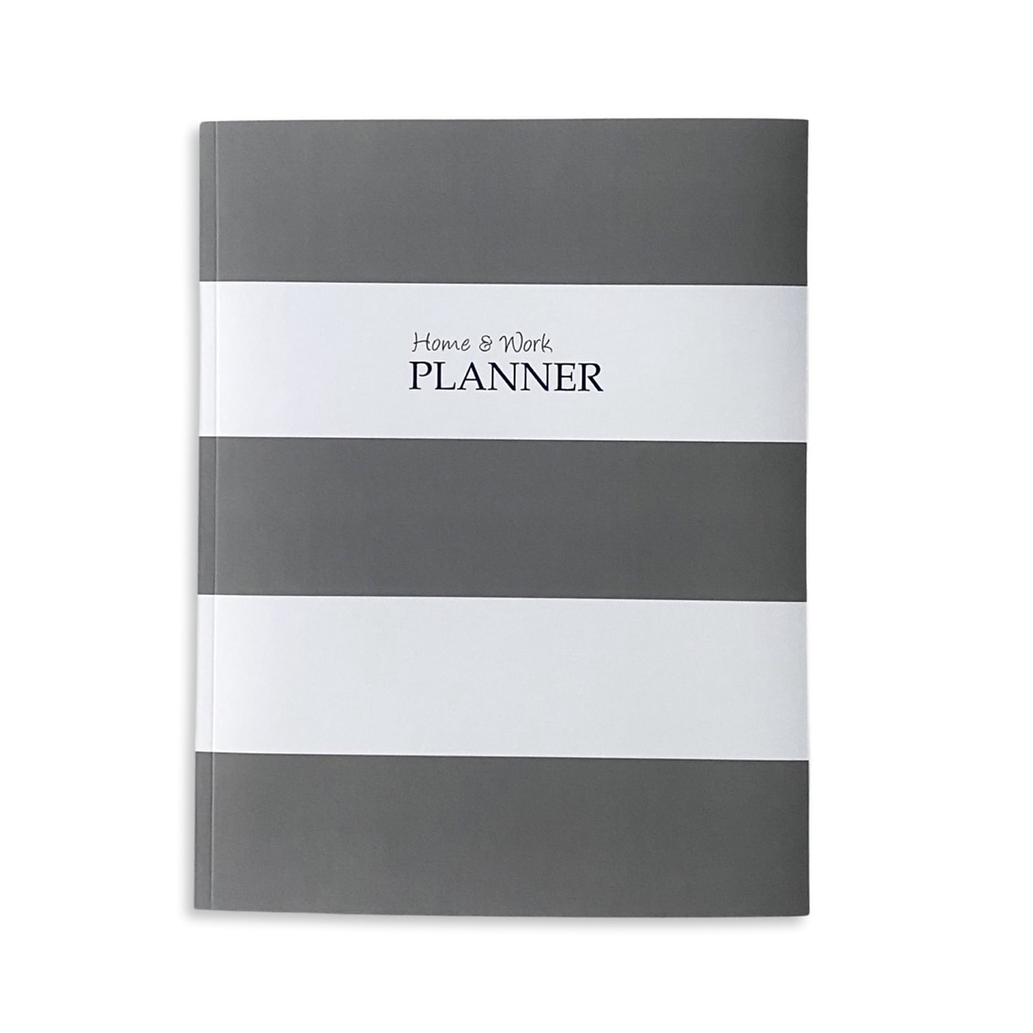 Kahootie Co. Kahootie Co Home & Work Weekly Planner 8.5" x 11" Gray Stripe (ITKHWGS)