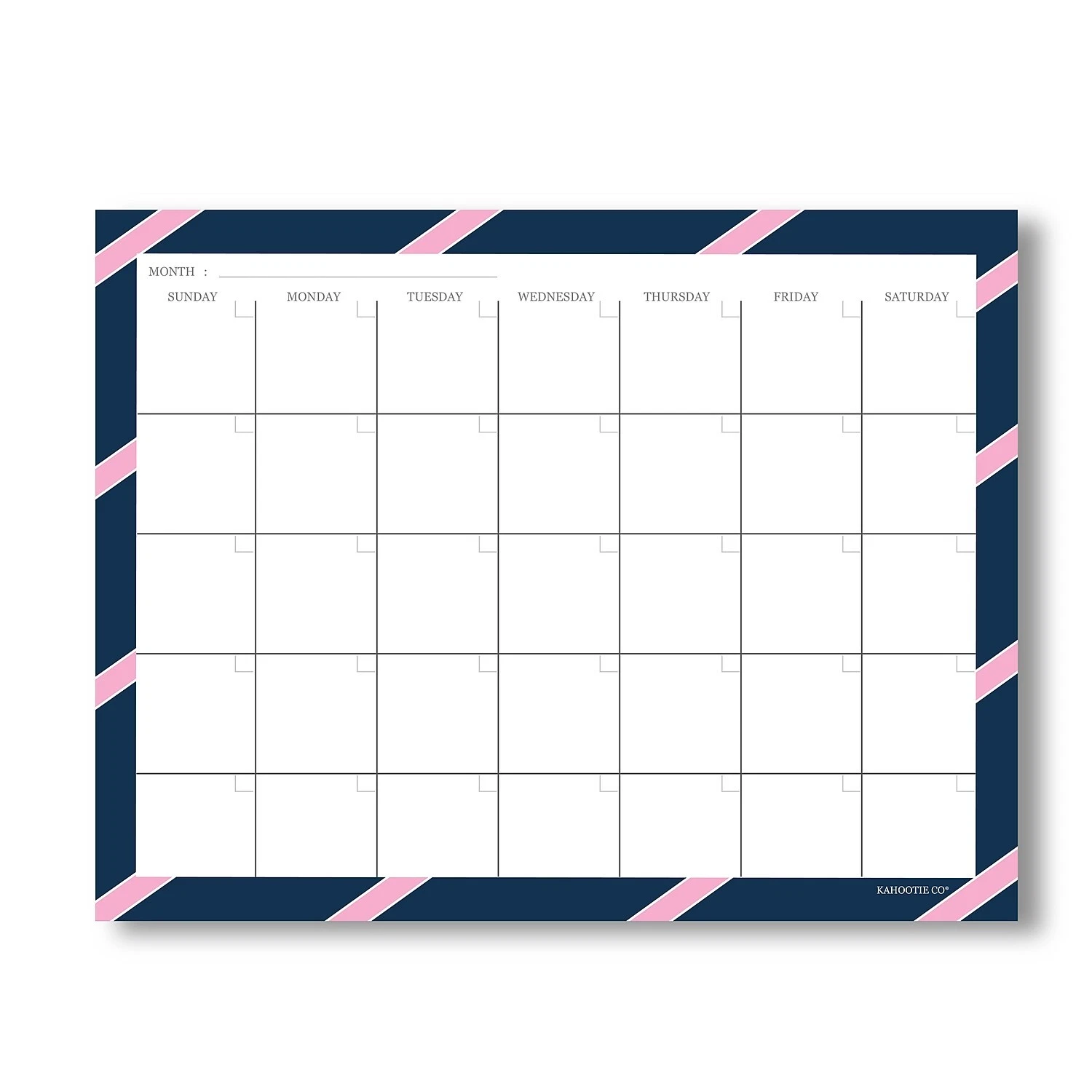 Kahootie Co. Kahootie Co Monthly Schedule Notepad 11" X 8.5" 50 Sheets Per Pad