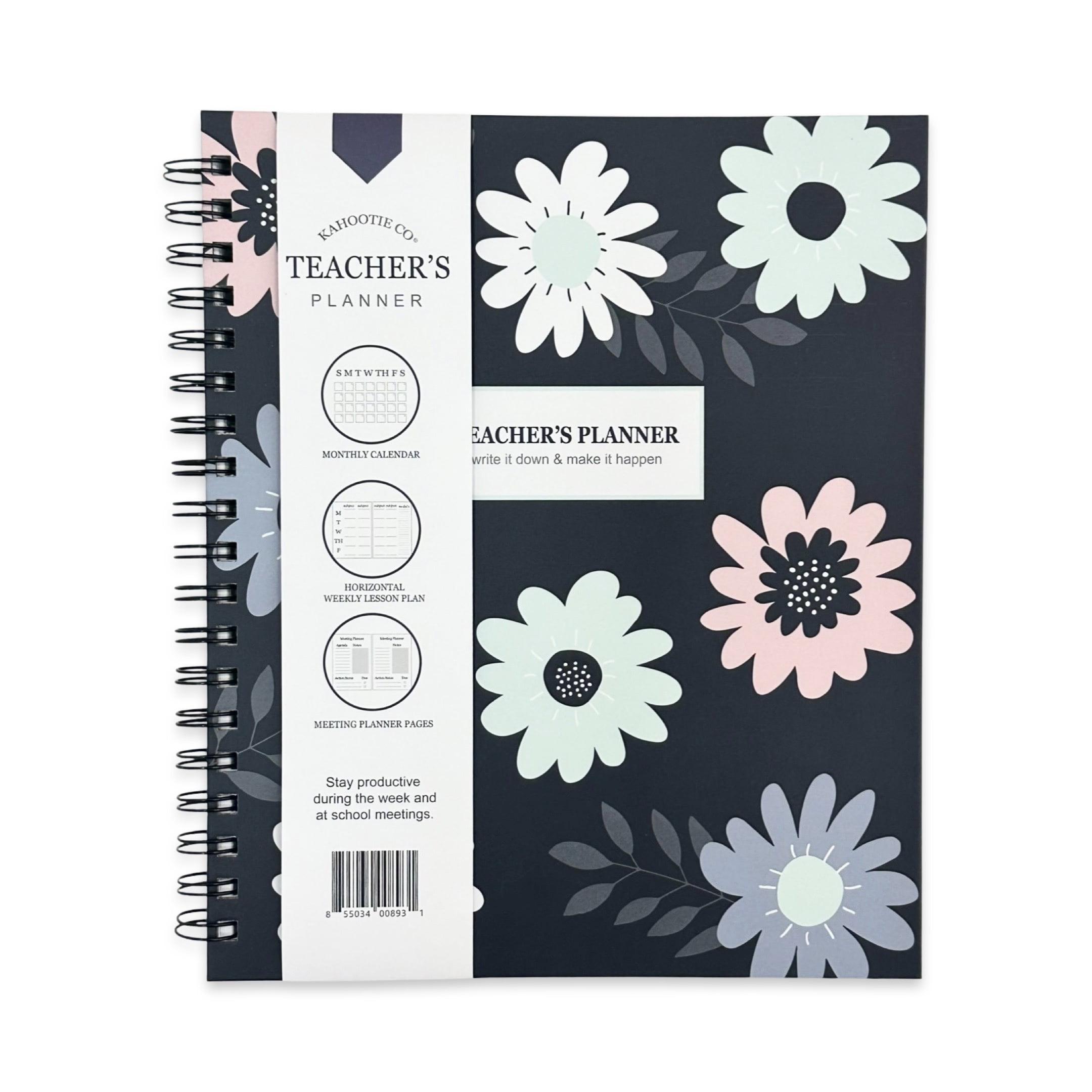 Kahootie Co Monthly / Weekly Teacher Planner, Floral