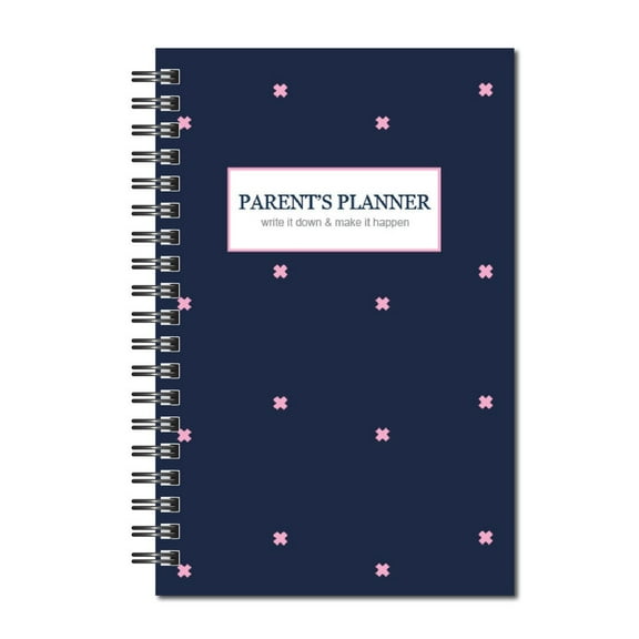 Kahootie Co Parent Planner & Appointment Book, Navy, 8" x 10", 120 Pages