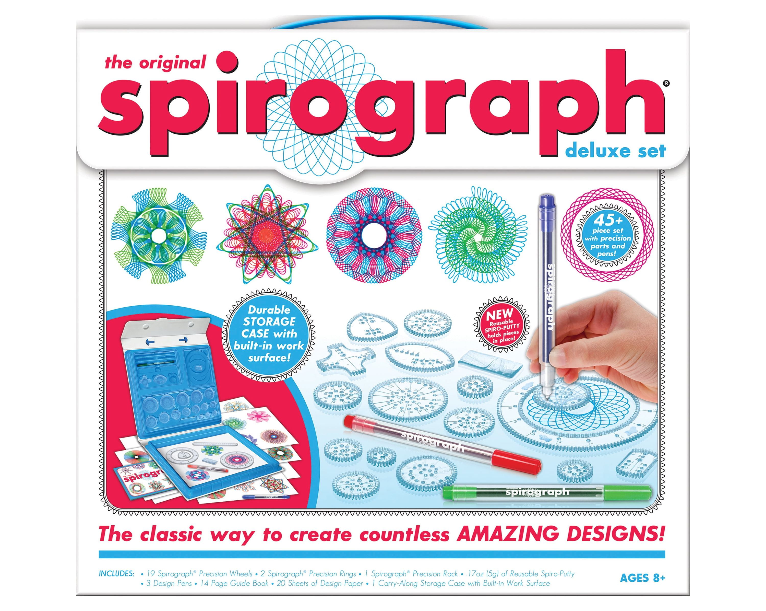 Kahootz Spirograph Deluxe Set - Kid's Drawing Crafts Art Kit
