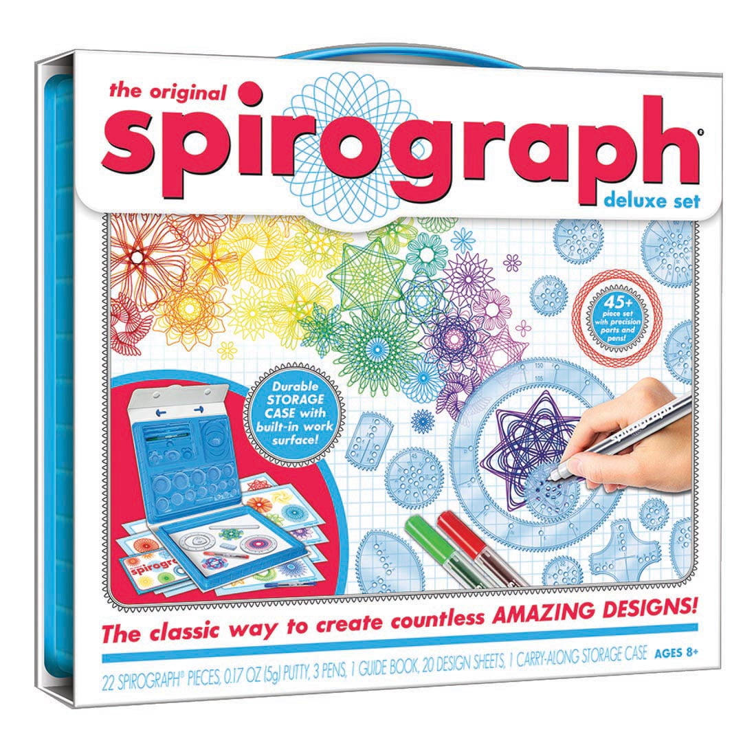 Kahootz Spirograph Deluxe Set, Arts and Crafts, Drawing Kit