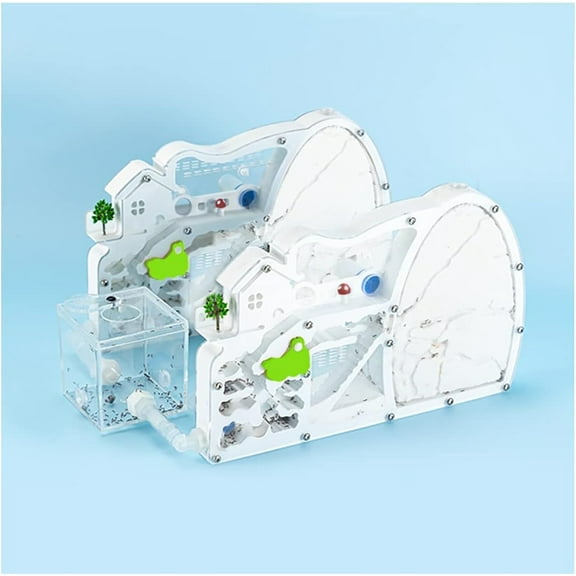 Kahopy 2PCS Ant Farms Sand Ant Farm with Connecting Tubes and Forage Box, Educational Habitat STEM Toy for Kids (Live Ant not Included)