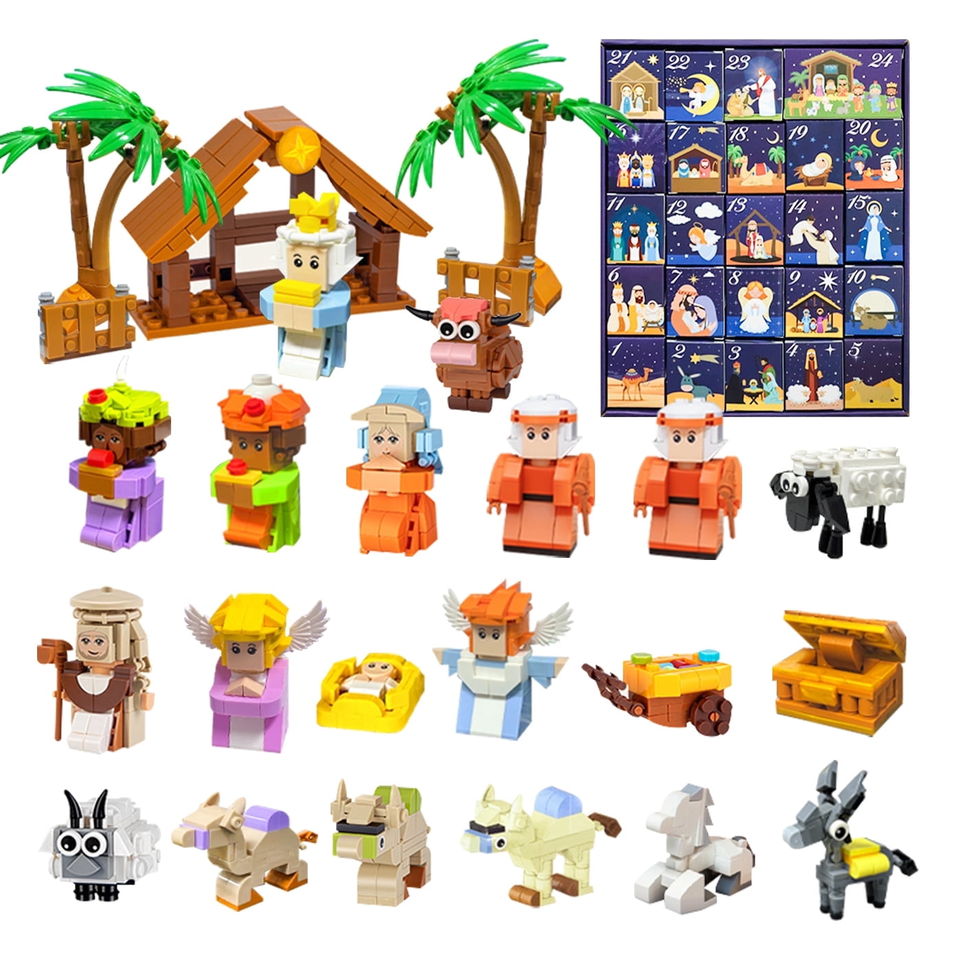 Kahopy Nativity Advent Calendar 2026 Building Blocks – 24 days ...