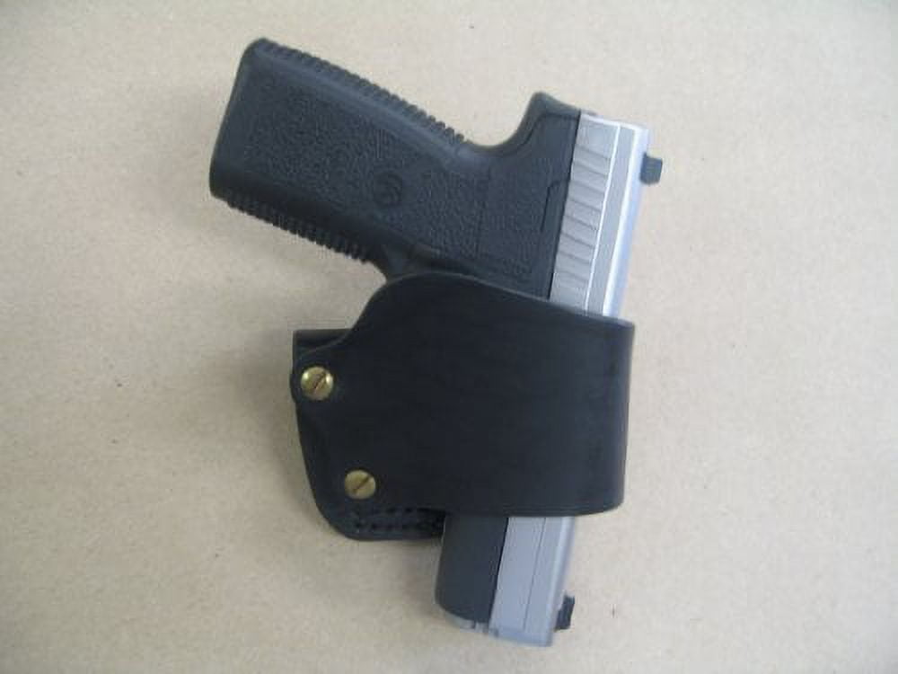 Azula Gun Holsters Leather Belt Slide Holster for Kahr Arms 9mm/.40/.45, Right Handed, Black