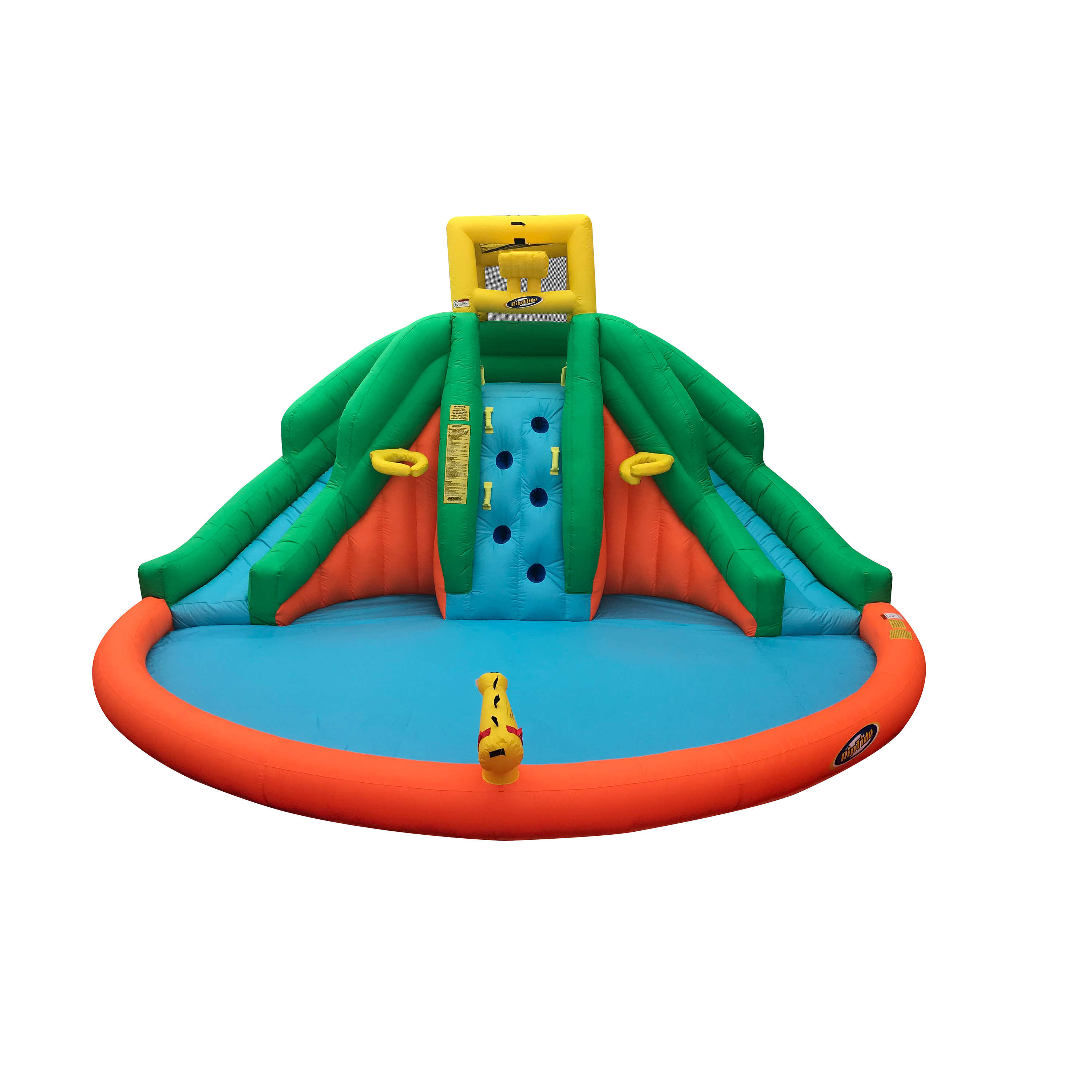 Kahuna 90475 Twin Peaks Kids Inflatable Splash Pool Backyard Water Slide Park - image 1 of 6