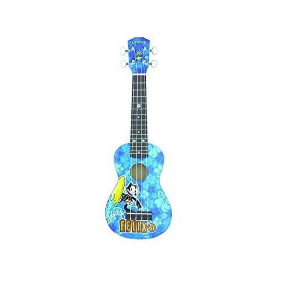 Kahuna Felix The Cat Soprano Ukulele - Surfer Blue w/ Matching Gigbag