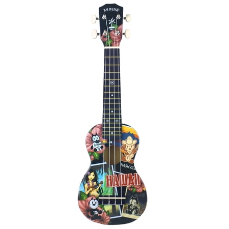 Kahuna Felix The Cat Soprano Ukulele with Matching Gigbag - Traveling