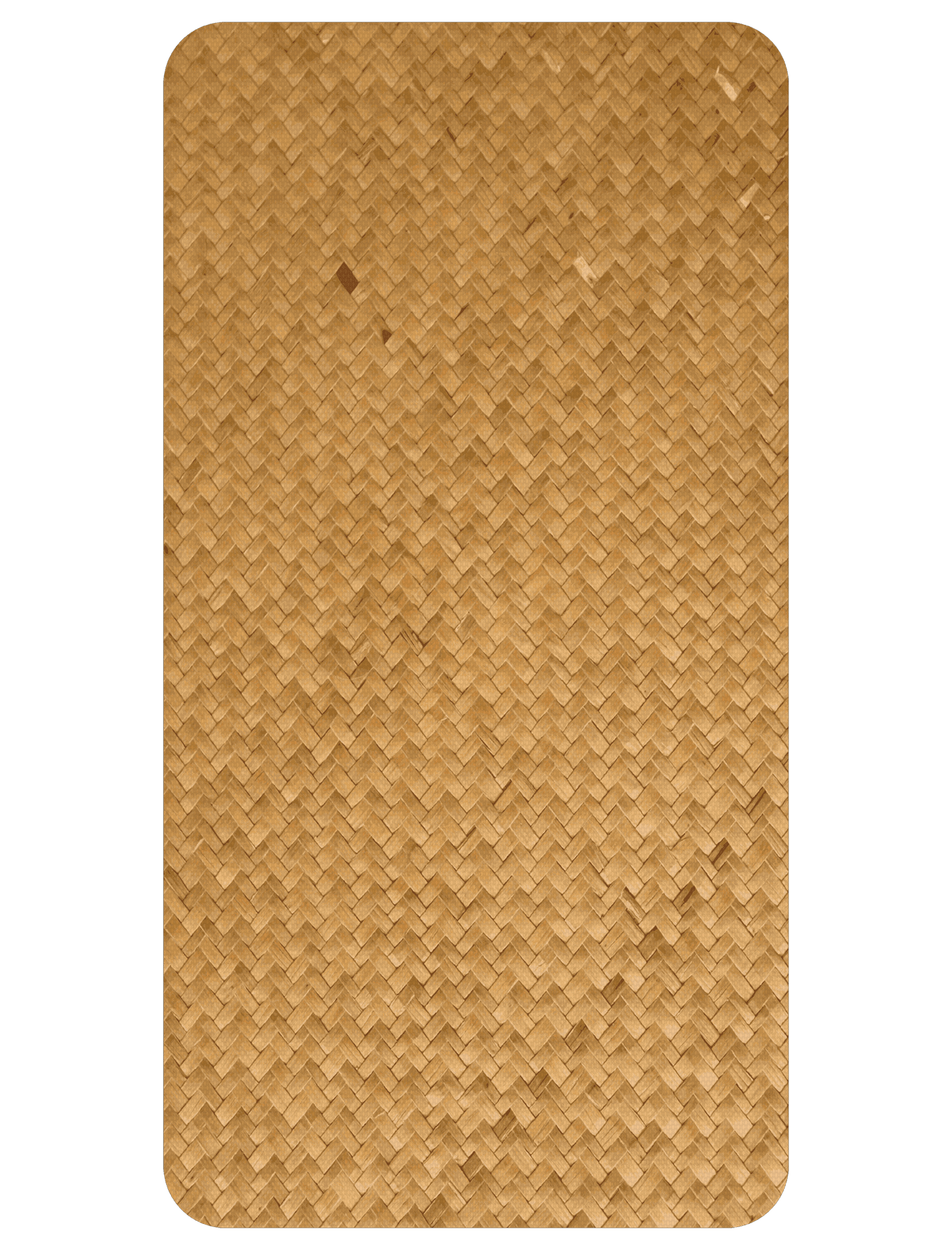 Kahuna Grip Non Slip Bath & Shower Safety Mat Bamboo Weave (14in x