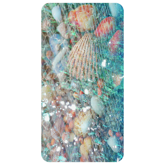 Kahuna Grip Non Slip Bath & Shower Safety Mat - Electric Shells (14in x 27in)