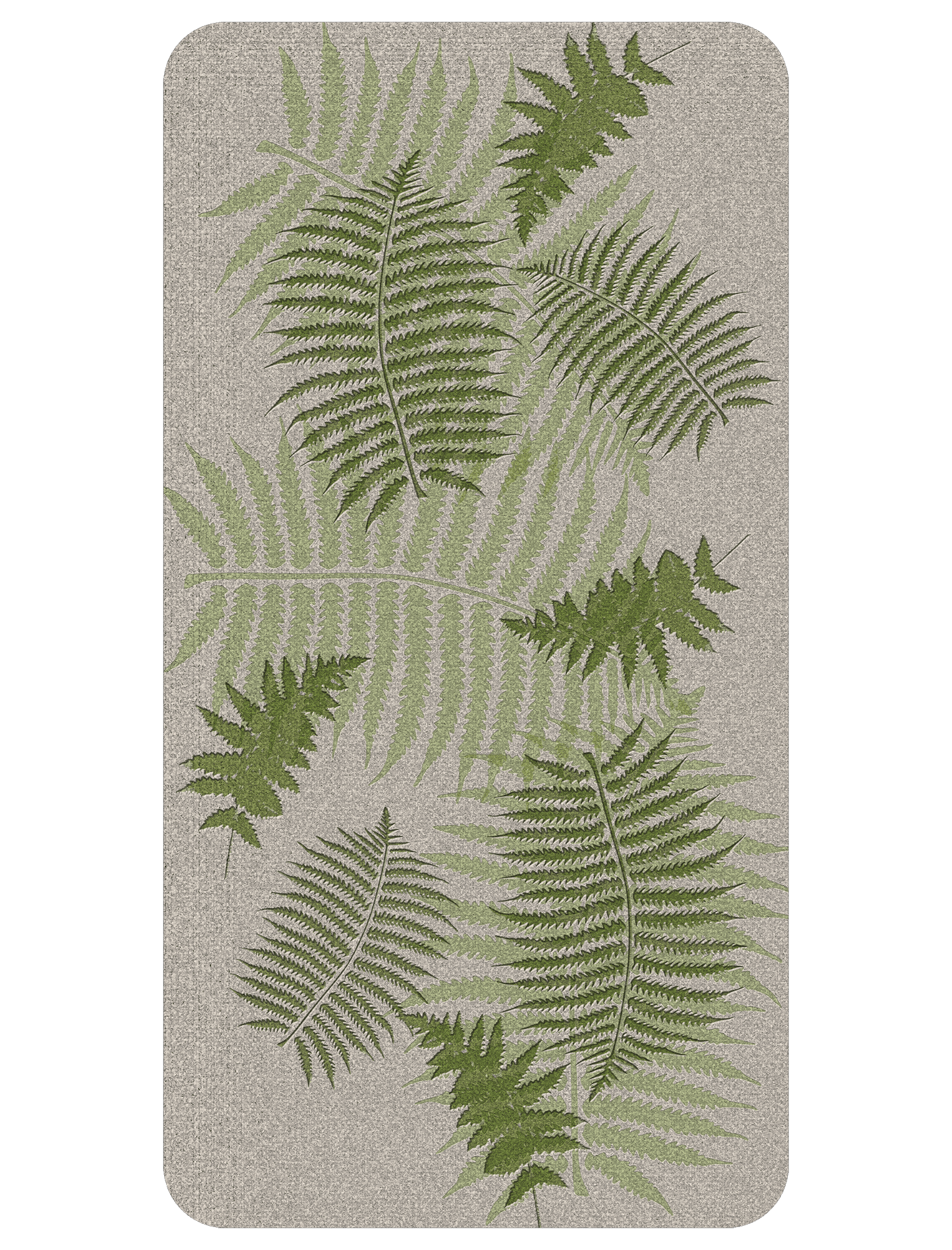 Kahuna Grip Non Slip Bath & Shower Safety Mat Fern Floral (14in x