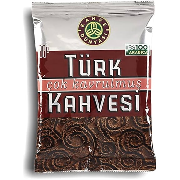 Kahve Dunyasi Dark Roasted Ground Turkish Coffee 2 pack 3.53oz