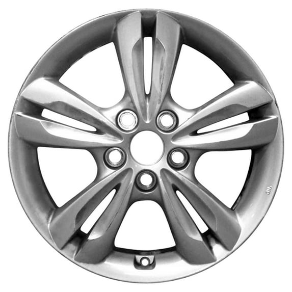 Kai 17 X 6.5 Reconditioned OEM Aluminum Alloy Wheel, All Painted Silver Metallic, Fits 2011 - 2018 Hyundai Tucson