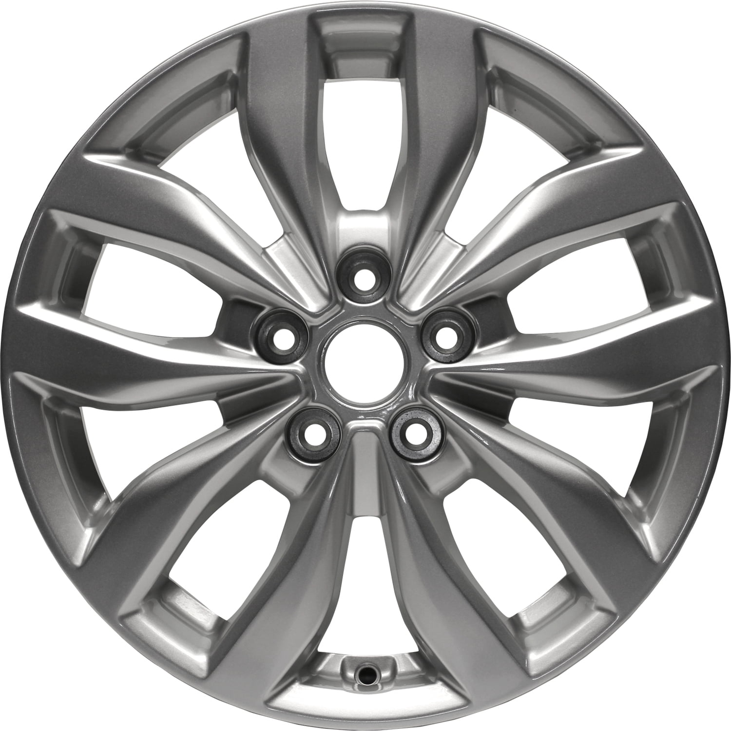 Kai 17 X 6.5 Reconditioned OEM Aluminum Alloy Wheel, All Painted Sparkle  Silver Metallic, Fits 2014 - 2015 Kia Optima