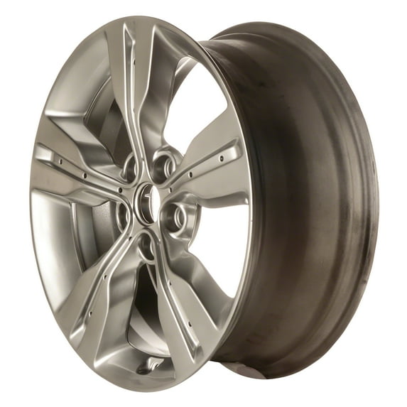 Kai 18 X 7.5 Reconditioned OEM Aluminum Alloy Wheel, Medium Smoked Hypersilver, Fits 2016 - 2017 Hyundai Veloster