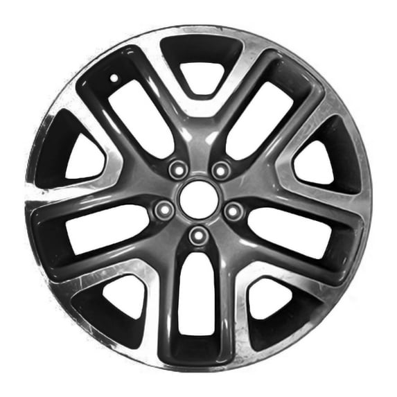 Kai 18 X 7 Reconditioned OEM Aluminum Alloy Wheel, All Painted Gloss Black, Fits 2015 - 2018 Jeep Renegade