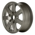 thumbnail image 1 of Kai Aluminum Alloy 16 X 6.5 Reconditioned OEM Wheel, All Silver, Fits 2008 - 2012 Chrysler Town & Country, 1 of 1