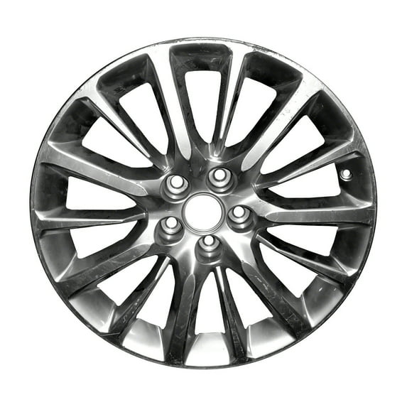 Kai Aluminum Alloy 19 X 8.5 in Reconditioned OEM Wheel, Machined Light Smoked Hypersilver, Fits 2016 - 2020 Cadillac CT6