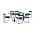 thumbnail image 1 of Kai Anastasia 7 Piece Rectangular  Dining  Set  Blue Fabric, 1 of 8