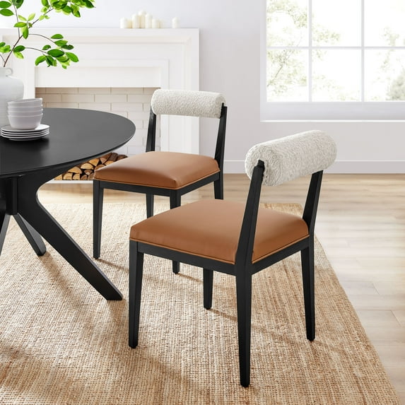 Kai Dining Chair in Pearl Tan Black