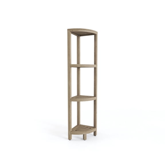 Kai-Mist Four-Tier Corner Teak Bath Stand