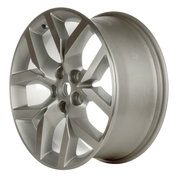 Kai Reconditioned Aluminum 17 x 8 Wheel 5x120 mm Rim, Sparkle Silver, 5 Spokes, 24mm offset