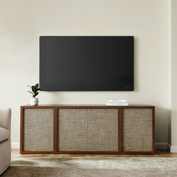 Kai Rectangular TV Stand for TV's up to 75" in Satin Walnut