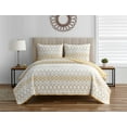 thumbnail image 1 of Kai Tribal Spicy Mustard Soft Matelasse Jacquard Quilt Set - Twin, 1 of 5