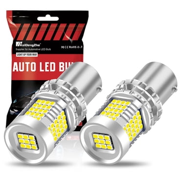 2-Pack 1156 BA15S LED Bulbs - 1.5W Canbus Auto Turn Signal & Brake Lights For Cars & Motorcycles